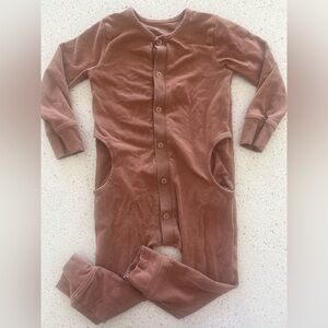 Pehr Cozy Brown Kids One Piece